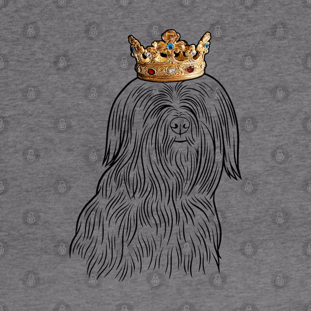 Tibetan Terrier Dog King Queen Wearing Crown by millersye